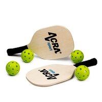 Súprava na pickleball Acra 2 rakety a 4 loptičky