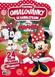 Tvarované omalovánky se samolepkami Minnie
