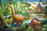 TREFL Puzzle Dinosauři na cestách 60 dílků