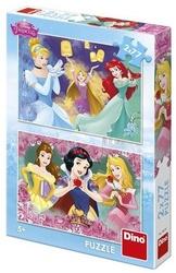 DINO Puzzle Disney princezny 2x77 dílků