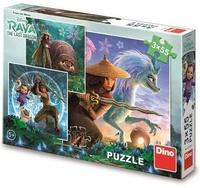 DINO Puzzle Raya a kamarádi 3x55 dílků