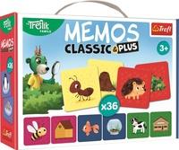 TREFL Pexeso Classic&Plus Zvířátka a jejich domečky 3v1