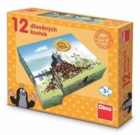 DINO Obrázkové kostky Krtkův rok, 12 kostek