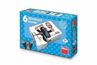 DINO Obrázkové kostky Krtek, 6 kostek