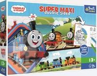 TREFL Oboustranné puzzle Mašinka Tomáš s přáteli SUPER MAXI 24 dílků