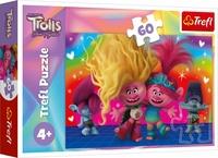 TREFL Puzzle Trollové 3: Přátelští Trollové 60 dílků