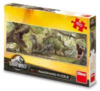 DINO Panoramatické puzzle Jurský svět 150 dílků