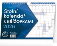 Stolní kalendář s křížovkami 2026 - stolní kalendář