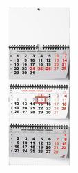 Tříměsíční skládaný kalendář 2026 - nástěnný kalendář