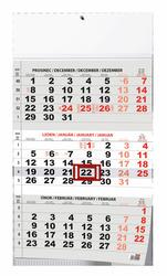Tříměsíční kalendář 2026 - nástěnný kalendář