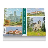 Hrady a zámky 2026 - stolní kalendář