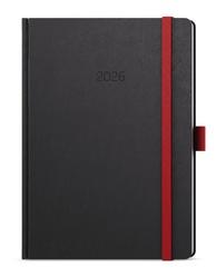 Týdenní diář 2026 Oskar Nora A5 červená