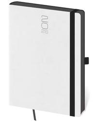 Týdenní diář 2026 A5 Memory bílý s gumičkou