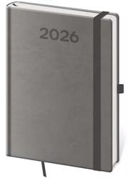 Týdenní diář 2026 B6 Print Pop šedý