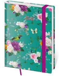 Denní diář 2026 B6 Vario Romance s gumičkou