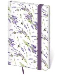 Kapesní diář 2026 Vario Lavender s gumičkou