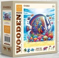 Dřevěné puzzle Exotická ryba 250 dílků