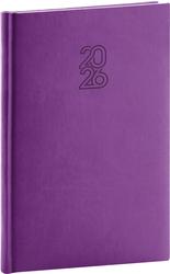 Týdenní diář Aprint 2026 fialový
