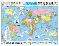 Puzzle Svět politická mapa 107 dílků