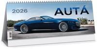 Autá 2026 - stolový kalendár