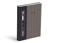 Diář 2026 D801 PU dark blue/gray