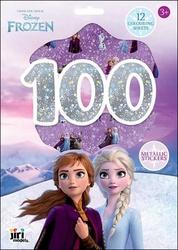 100 metalických samolepek s omalovánkovými listy Ledové království