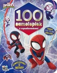 100 samolepiek s maľovankami Spidey