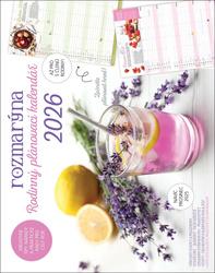 Rodinný plánovací kalendář Rozmarýna 2026 - nástěnný kalendář