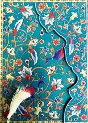 Luxusní zápisník Boncahier-Tapisserie Rayado Páv