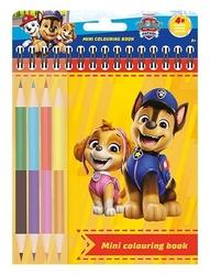 Mini omalovánky s pastelkami Tlapková Patrola