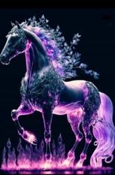 Diamantové malování Duch koně
