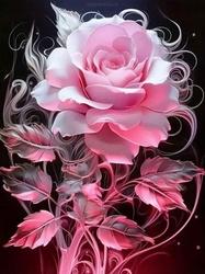 Diamantové malování Kouřová růže