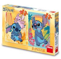 Puzzle 24+48 Zamilovaný Stitch