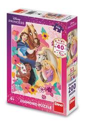 Puzzle 200 Princezny se zvířátky diamond