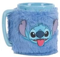 Lilo a Stitch hrnek s návlekem Stitch modrý