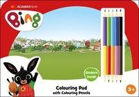 Kreslící set s pastelkami Bing