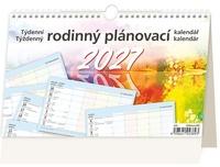 Týdenní rodinný plánovací kalendář 2027 - stolní kalendář
