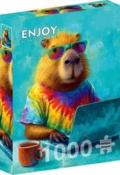 Puzzle Cool kapybara 1000 dílků