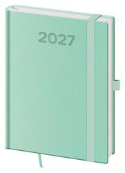 Denní diář 2027 B6 Print Pop světle zelený