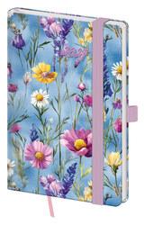 Kapesní diář 2027 A6 Vario Wildflowers s gumičkou