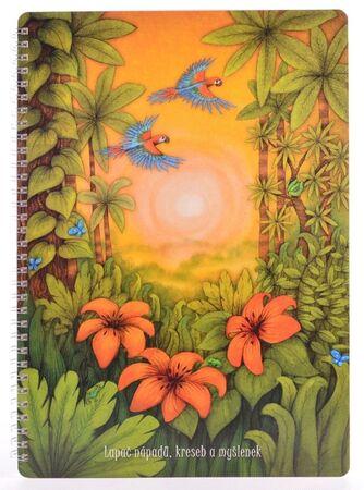 Bobo Kroužkový blok A4 Příroda čistý 50 listů