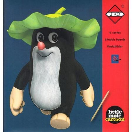 Škrabací obrázky Panda a Little Mole - červené - 978-80-87203-88-0