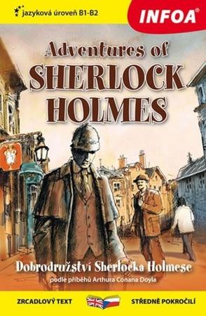 Dobrodružství Sherlocka Holmese / Adventures of Sherlock Holmes - Zrcadlová četba - Doyle A. C. - 978-80-7547-188-8