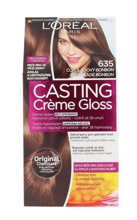 Barva na vlasy L´Oréal Paris - Casting Creme Gloss 635 Chocolate Bonbon 1 ks , Čokoládový - kLO452-635