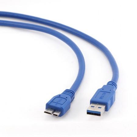 Kabel USB A-B micro 1,8m 3.0, modrý - KAB051339