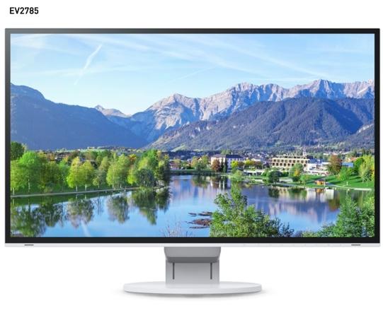 EIZO 27" EV2785-WT, IPS-LED, 3840 x 2160 (4K UHD), 350 cd/m2,1300:1, 5 ms, ultra tenký rámeček, bílý, EV2785-WT