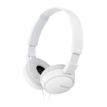 SONY sluchátka náhlavní MDRZX110/ drátová/ 3,5mm jack/ citlivost 98 dB/mW/ bílá - MDRZX110W.AE