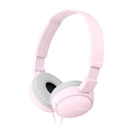 SONY headset náhlavní MDRZX110AP/ sluchátka drátová + mikrofon/ 3,5mm jack/ citlivost 98 dB/mW/ růžová - MDRZX110APP.CE7