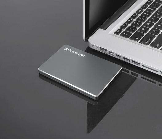 TRANSCEND 2TB StoreJet 25C3N, 2.5&quot;, USB 3.0 (3.1 Gen 1) Stylový externí hard disk, ultra-tenký, ocelově šedý - TS2TSJ25C3N