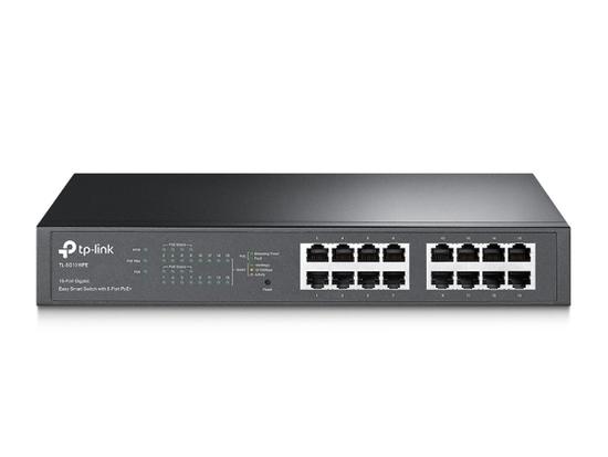 TP-Link TL-SG1016PE PoE switch, 16x GLAN (8x PoE), 802.3af/at, 110W budget, TL-SG1016PE